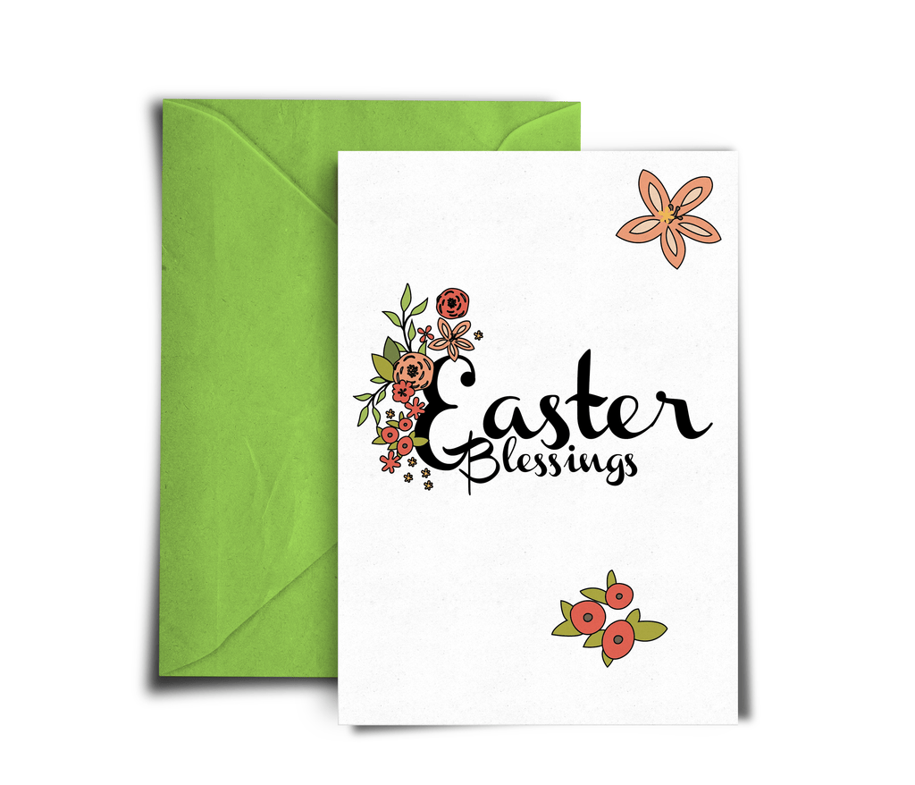 Easter Blessings (Floral) - Not Just Pulp